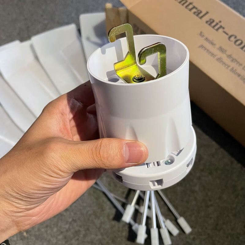 Central air conditioning windshield office ceiling fan air outlet anti-direct blow guide fan shield wind guide shield white upgraded ceiling fan guide fan