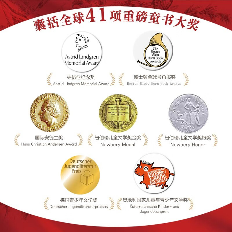 International Award-winning Novel Phonetic Edition (20 volumes) gift box with bookmarks and reading clock list. Includes recommended extracurricular reading books such as Dear Mr. Hanxiu, Flying Red Hair, Cloud Factory, etc. It has won the International Hans Christian Andersen Award, the Newbery Children's Literature Award, the Lindgren Memorial Award, etc. Extracurricular Reading Reading Extracurricular Book Savings Card