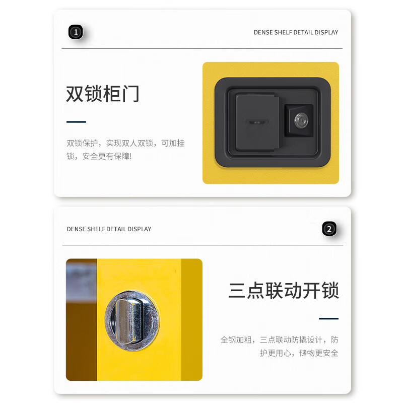 KINKOCCL industrial explosion-proof cabinet chemical safety cabinet storage cabinet fire-proof hazardous chemicals storage cabinet weak acid and weak alkali cabinet flammable and explosive dangerous goods cabinet 90 gallon yellow