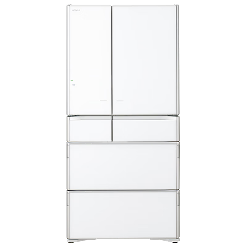 Hitachi (HITACHI) 735 liter refrigerator imported from Japan, electric door opening, vacuum preservation, automatic ice making, mobile phone control, embedded home refrigerator flagship machine R-ZXC750KC Crystal White