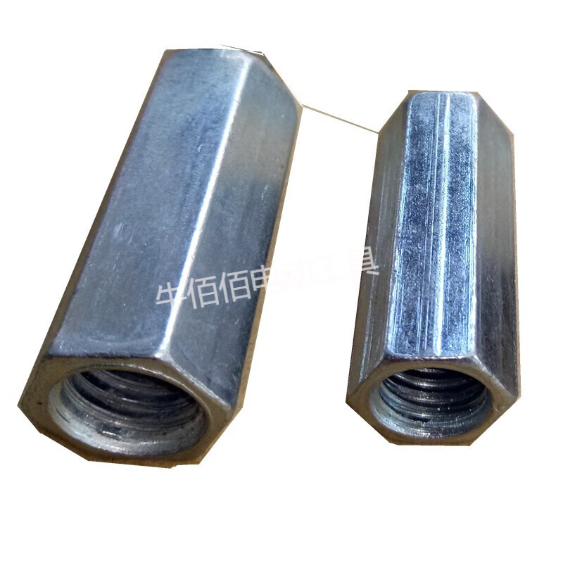 National standard screw rod direct 6 pcs full thread screw rod 8cm extended wire ceiling 10 screw nut straight section M12 M10cm full thread direct 50 pcs