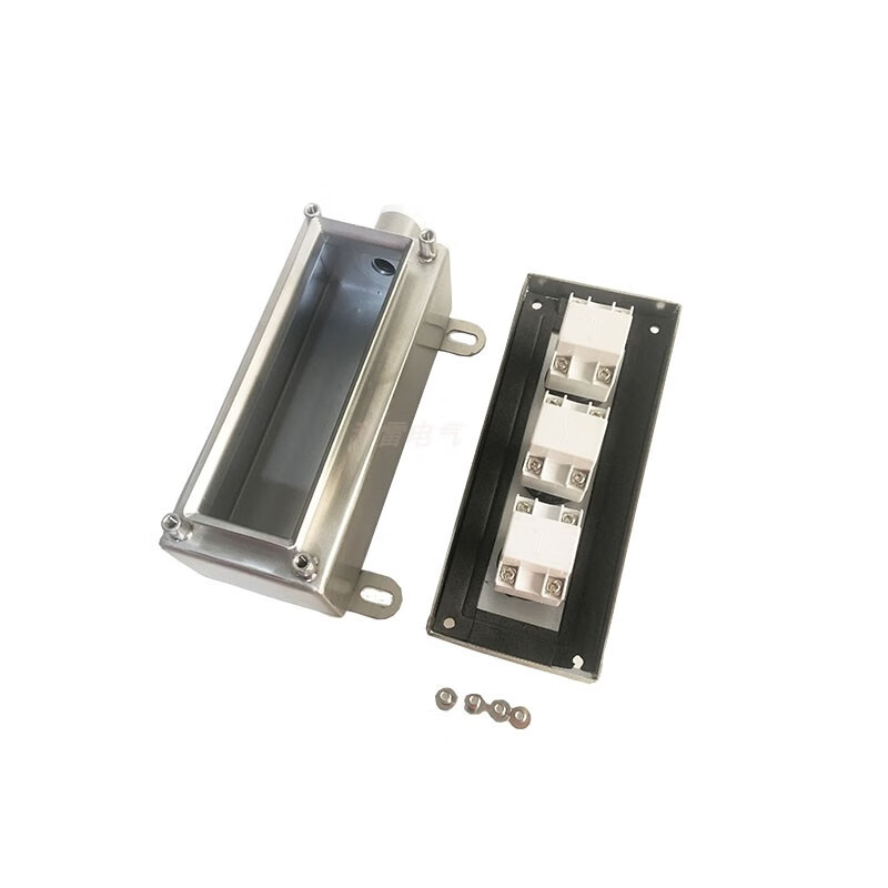 Stainless steel button box switch control box 304 material 1/2/3 button emergency stop distribution box operating column emergency stop one twist