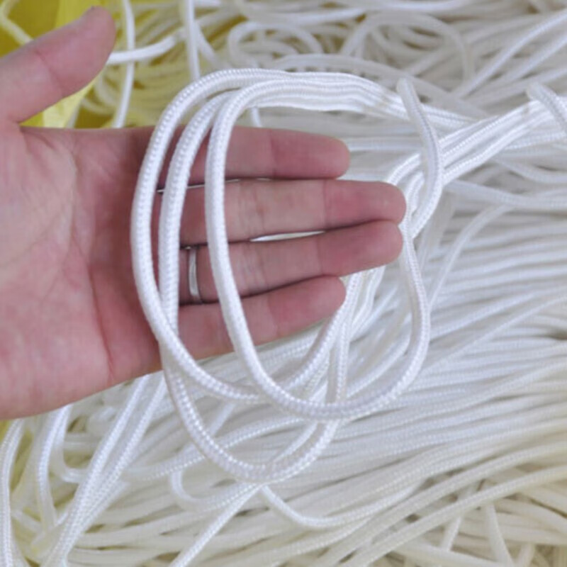 Hasdick Beijing warehouse delivery nylon rope safety rope white braided rope truck binding rope salvage rope core-spun rope 4mm 100 meters/bundle HKL-500