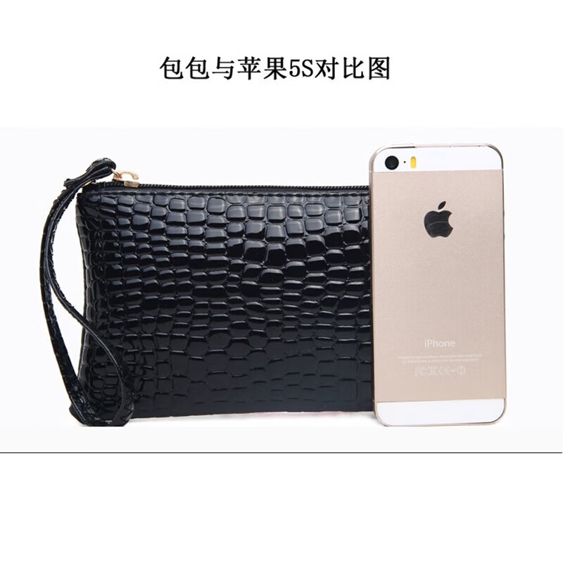 Women's Wallet Long Zipper Mobile Phone Bag 2024 New Fashion Coin Purse for Girlfriend's Birthday Gift Black