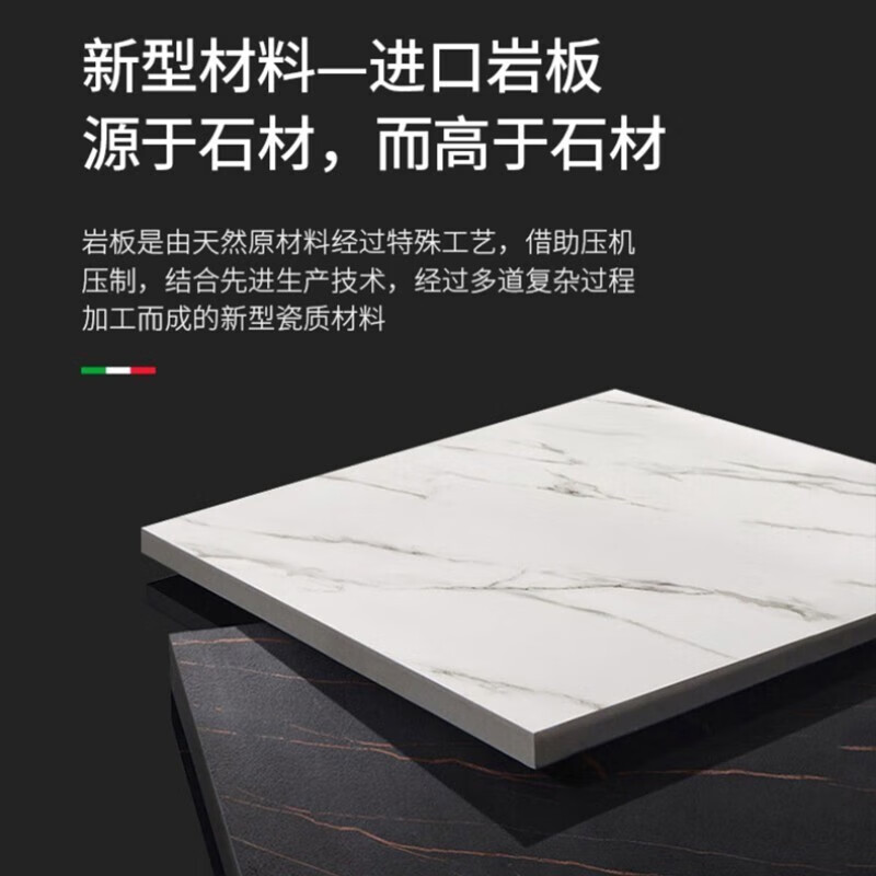 Ji Qin's quick delivery in 3 hours Coffee table Italian light luxury slate TV cabinet coffee table combination Nordic modern simple small apartment living room furniture TV cabinet base cabinet Upgraded slate coffee table (retractable 1.3-1.65 meters) Completely installed