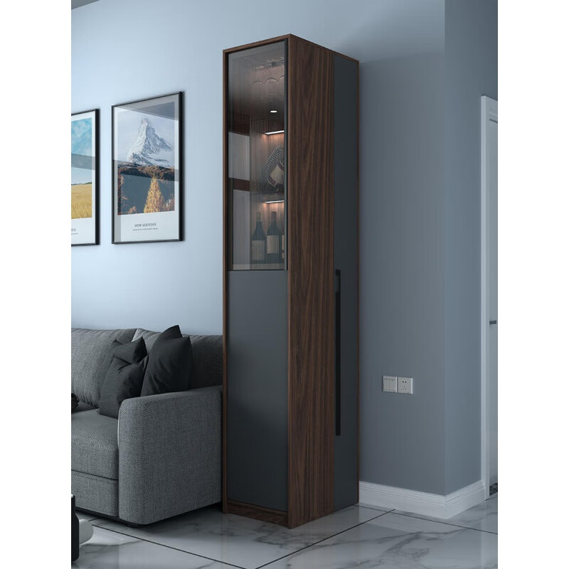 Xiaohe folding bar multifunctional wine cabinet bar table integrated cabinet telescopic folding partition cabinet living room home wall-mounted bar cabinet with 1 chair