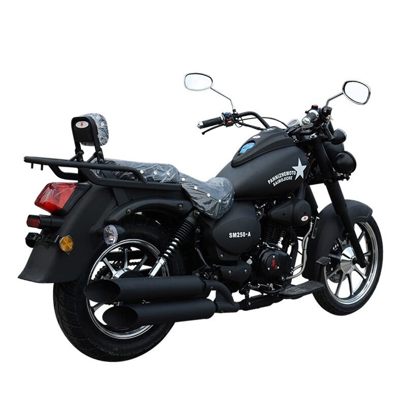 Saimo Prince Motorcycle Rebel 250cc Heavy Duty Motorcycle Sports Car Retro Prince Motorcycle National IV Electronic Injection Can Be Licensed Optional Zongshen Air-cooled 250cc Black Complete Vehicle Model (Net Tire Version)