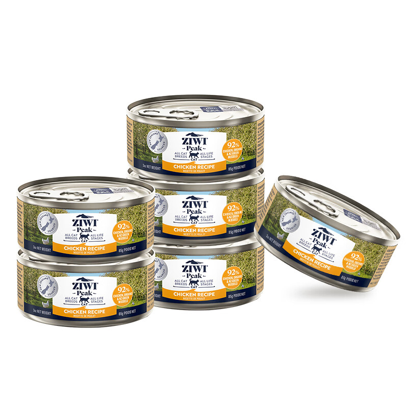 Ziyi Peak (ZIWI) canned cat staple food 85g*6 cans chicken flavored staple food wet food for adult cats and kittens, universally imported from New Zealand