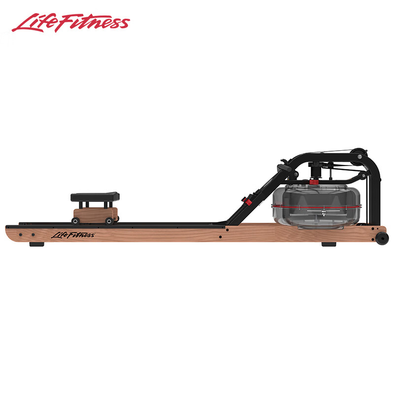 LIFEFITNESS rowing machine HX household water resistance solid wood rowing machine foldable aerobic fitness equipment imported solid wood color