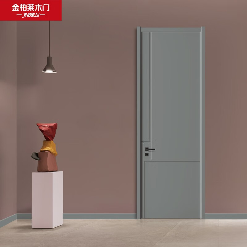 Kimberly wooden door solid wood composite door custom bedroom door modern minimalist door set door wooden composite door L-106