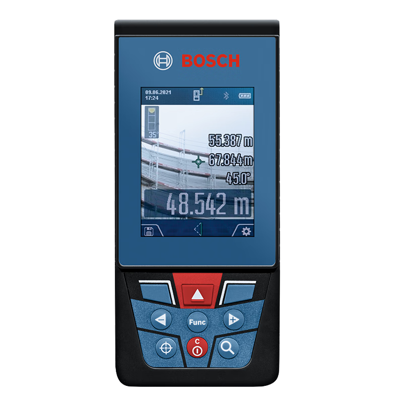 Bosch (BOSCH) Bosch (BOSCH) laser rangefinder handheld infrared electronic ruler room meter portable measurement tool variable zoom 100 meters GLM100-25C color screen Bluetooth Bosch rangefinder