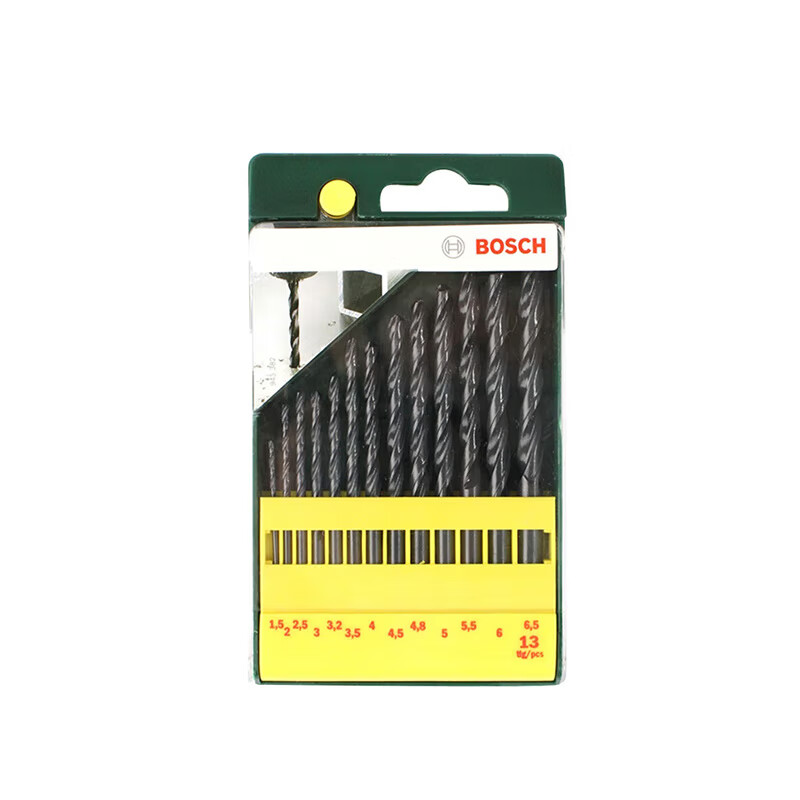 BOSCH metal twist drill bit set (13-piece set) HSSR (different lengths)