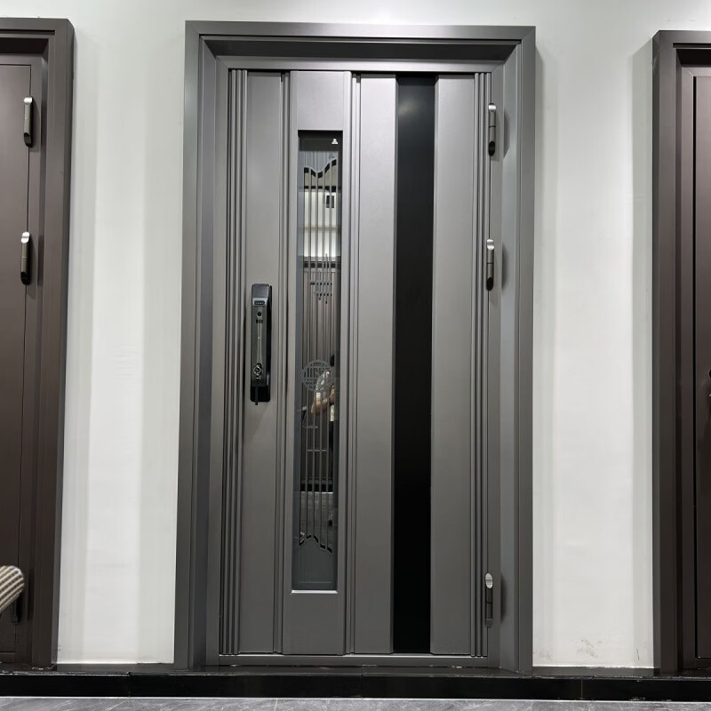 Qinkai 304 luxury stainless steel entrance door Korean door custom door high-end door light luxury explosion-proof door factory direct sales 304 stainless steel entrance door 1000*2300*280
