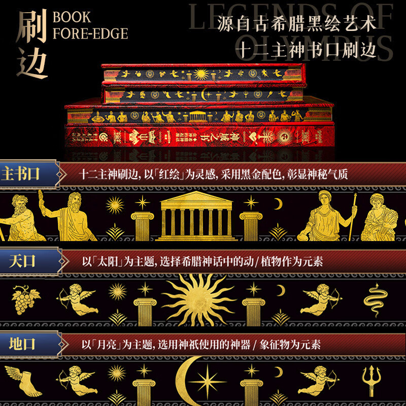 Special limited edition brushed edition + gold foil paper*3 + large poster Book of the Gods The Origin of the Gods in Greek Mythology