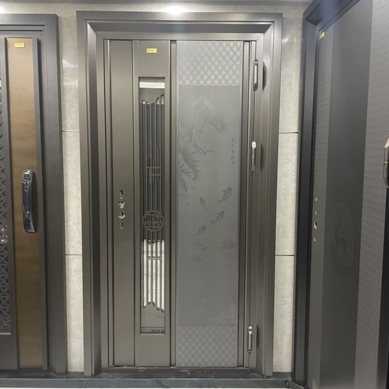 Qinkai 304 luxury stainless steel entrance door Korean door custom door high-end door light luxury explosion-proof door factory direct sales 304 stainless steel entrance door 1000*2300*280