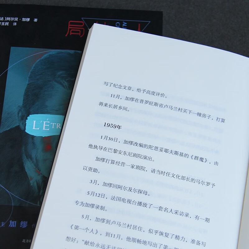 The Outsider (work by Camus, the Nobel Prize winner, fully unabridged translation by Li Yumin, the winner of the Fu Lei Translation and Publishing Award) novel