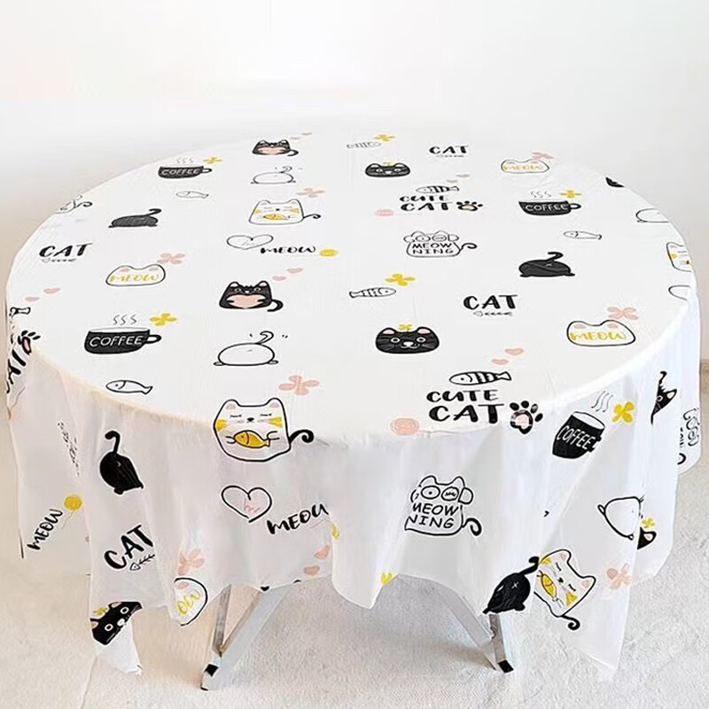 Youao disposable tablecloth 160cm 10 thick camping outdoor placemats printed tablecloth table mat New Year's festive dinner