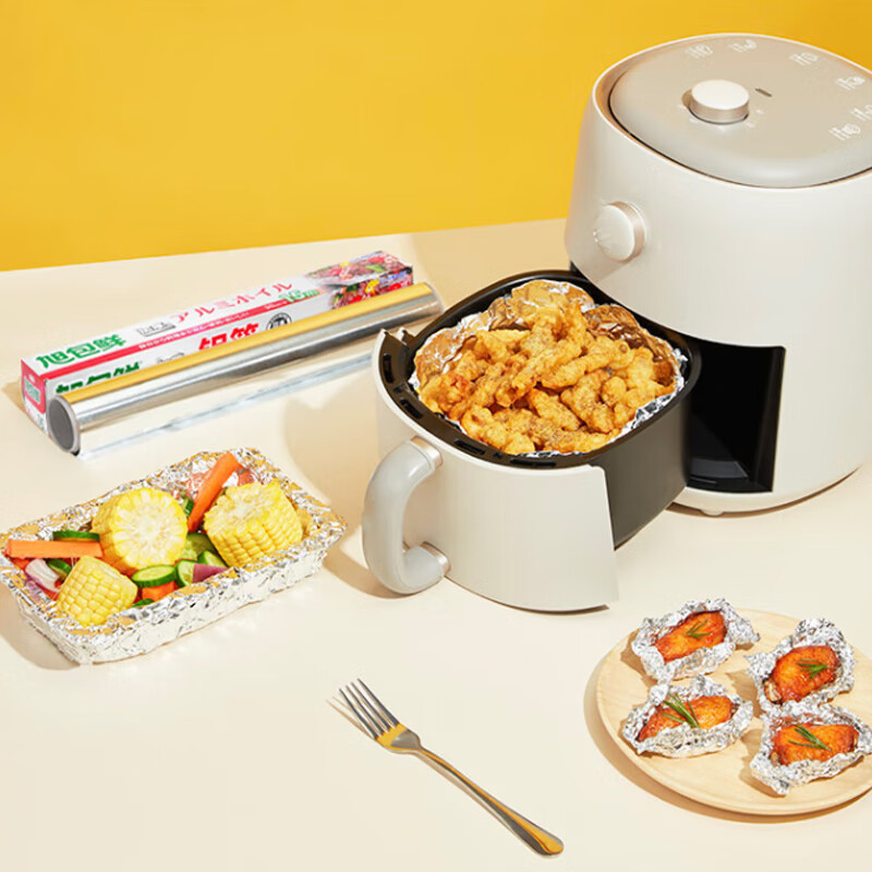 Asahi Baoxian Japanese brand thickened aluminum foil paper 30cm*8m air fryer tin foil oven barbecue baking tray paper