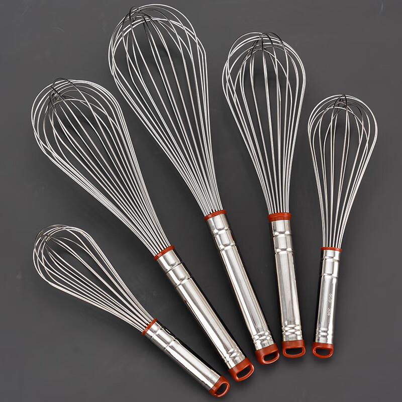 Shuyu British 304 stainless steel egg beater manual mixing stick small egg mixer egg pump home baking mini 14-inch 304 stainless steel egg beater