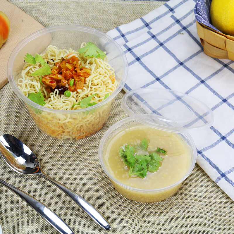 Mrs. Zhuang 1250ml transparent with lid 200 sets disposable transparent lunch box plastic takeaway packaging box ZTT-9113B