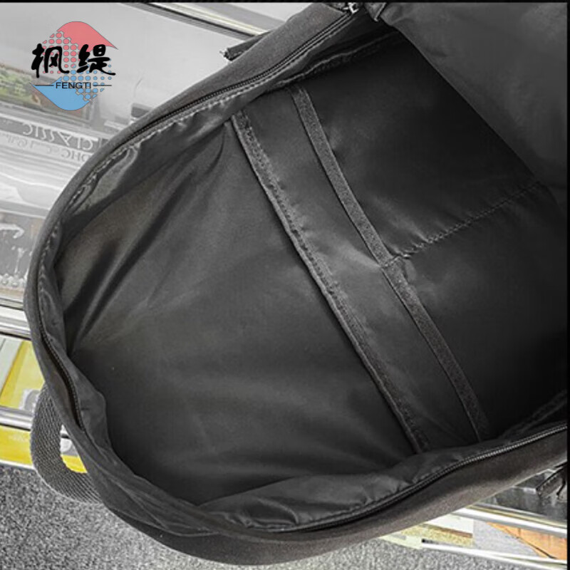 Fengti schoolbag men's junior and high school retro large-capacity backpack female college students high-looking casual travel versatile backpack dark gray with metal astronaut pendant