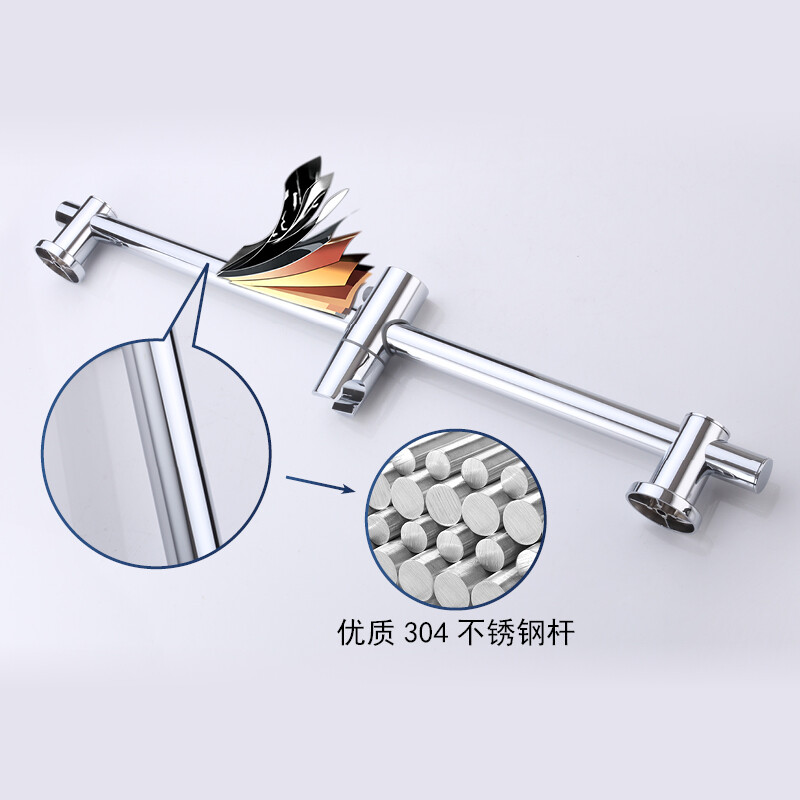 Asia Bathroom Stainless Steel Adjustable Lift Rod Shower Hanging Bathroom Shower Bracket Shower Booster Set Adjustable Bracket Accessories Adjustable Lift Rod Below 60cm