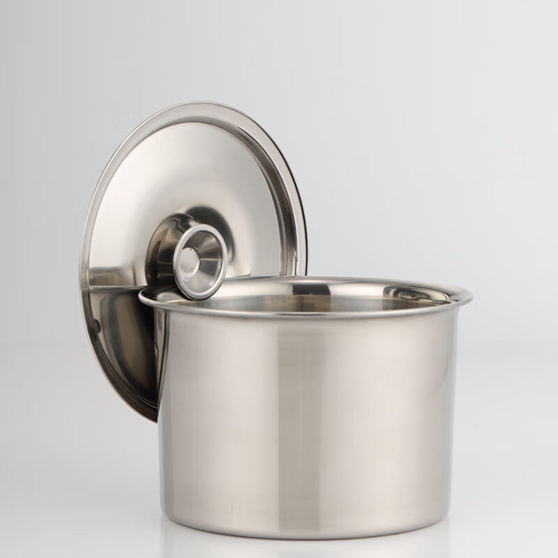 Enshousu stainless steel flavor cup lid, non-magnetic seasoning jar lid, basin lid, seasoning jar lid, round dust-proof lid, round basin lid, 10.2cm, extra thick (1 piece)