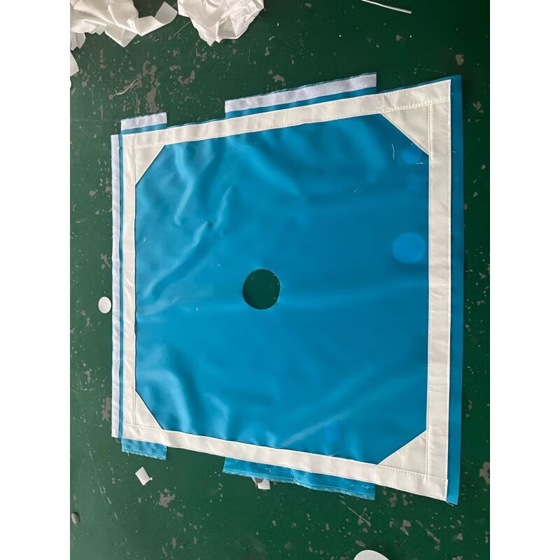 Filter press filter cloth sand washing coal washing sewage sludge treatment plate frame box factory press mud monofilament polypropylene durable blue monofilament 1700mm*1700mm with leak-proof edge lining