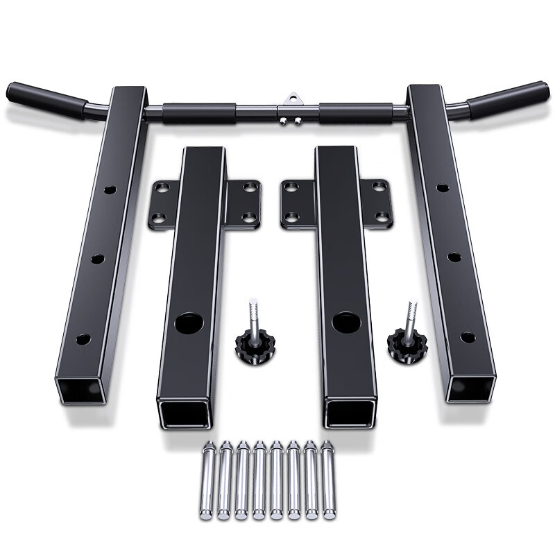 Zhuo brand horizontal bar pull-up device for home indoor wall punching single pole sports fitness equipment pull-up rack adjustable beam side installation gray and white model