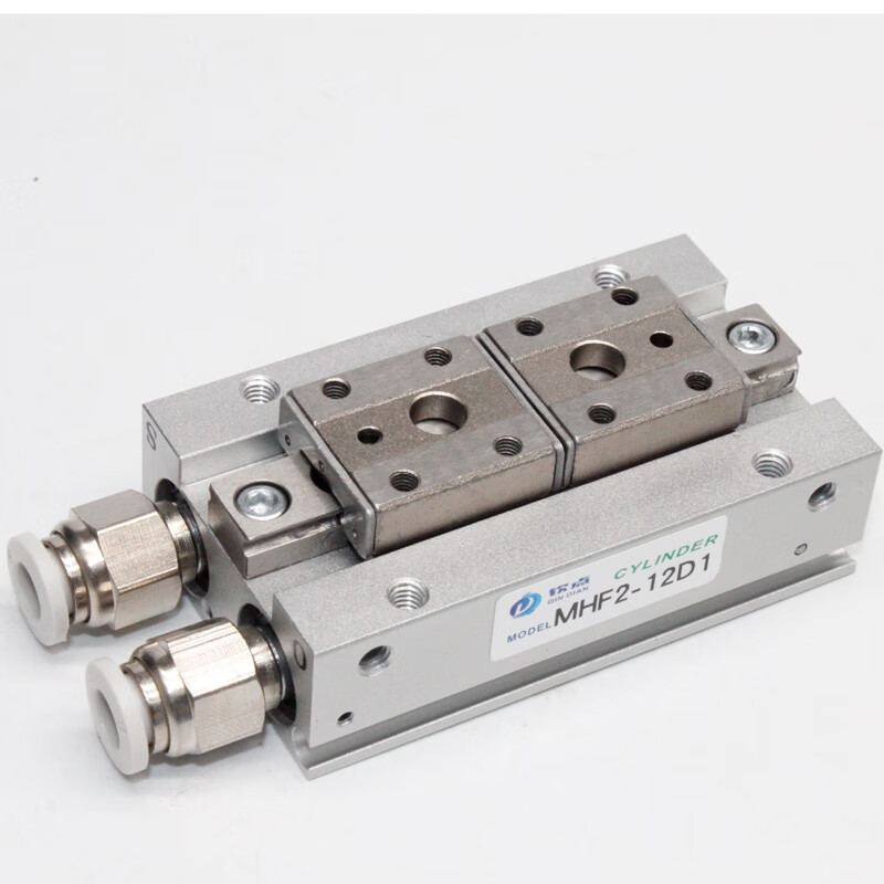 Hand-picked pneumatic parallel finger cylinder MHF2-8D-12D-16D-20D1RD2R pneumatic thin gripper air gripper guide rail slide MHF2-16D2R