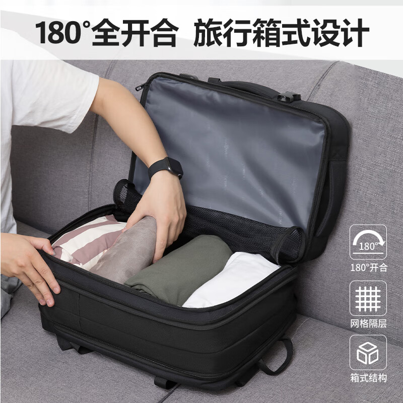 VICTORIATOURIST Backpack Men's Travel Backpack Large Capacity Laptop School Bag 17.3-inch Business Travel Business Computer Bag Expandable