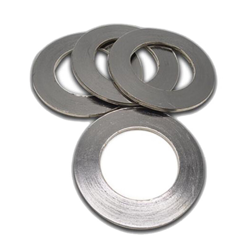 Deqi metal spiral wound gasket, high temperature flange seal, graphite reinforced flange gasket DN50 (carbon steel basic type 10 pieces)