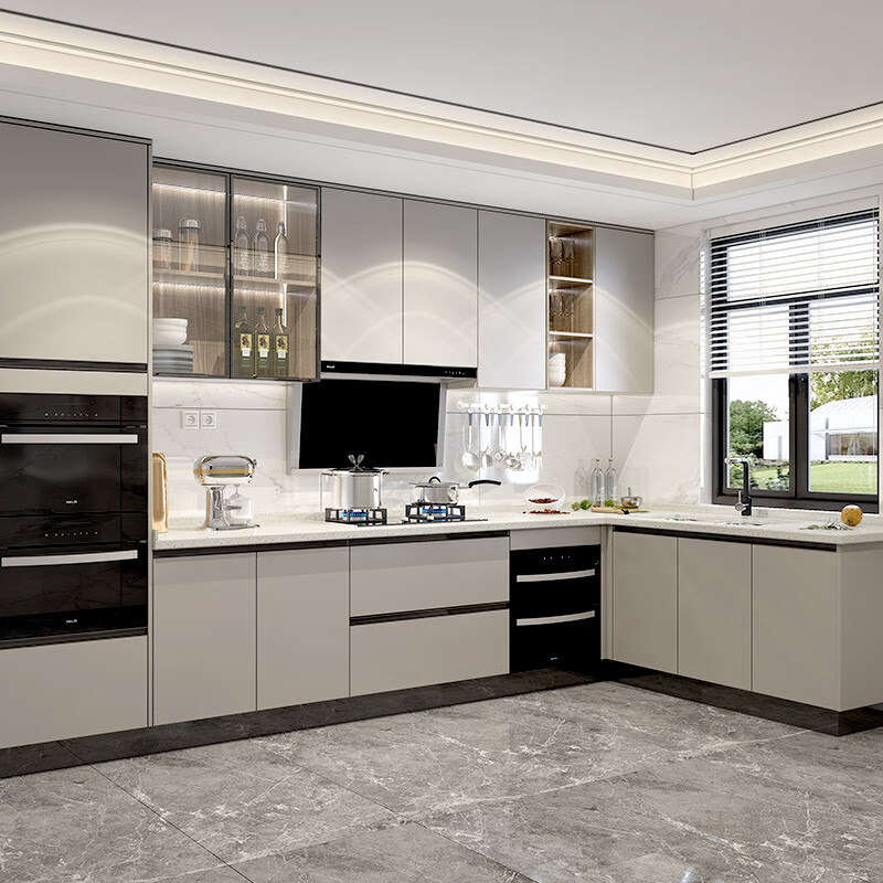 GOLDENHOME, integrated cabinets, customized cabinets, stove and cupboards, integrated cabinets, quartz countertops, kitchen cabinets, whole house customization, prepaid non-commodity price