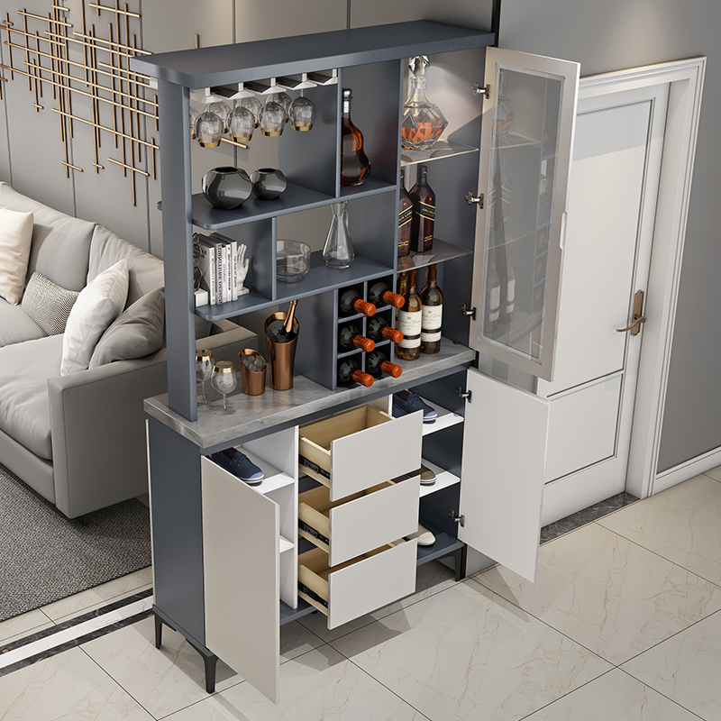 Kaidig Italian minimalist living room entrance cabinet 1.15m piano paint multi-functional wine cabinet partition cabinet hall cabinet entrance screen cabinet 1.15m