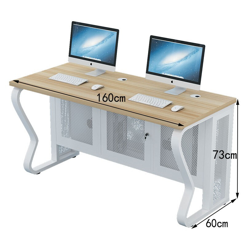 Jingku KINKOCCL desk computer room study table training class desktop table classroom microcomputer room double student desk double table