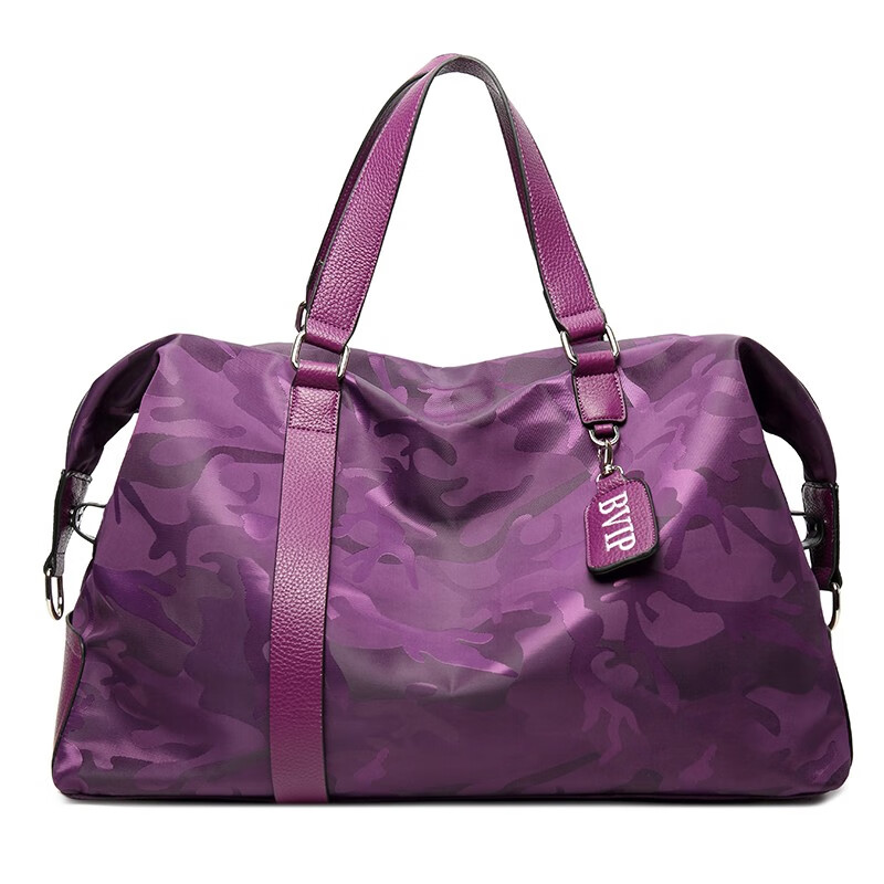 CRISP KERREIN Hong Kong brand travel bag women's short-distance portable luggage bag large capacity travel bag Korean version boarding bag fitness bag trendy purple 1010 ready for delivery on the same day