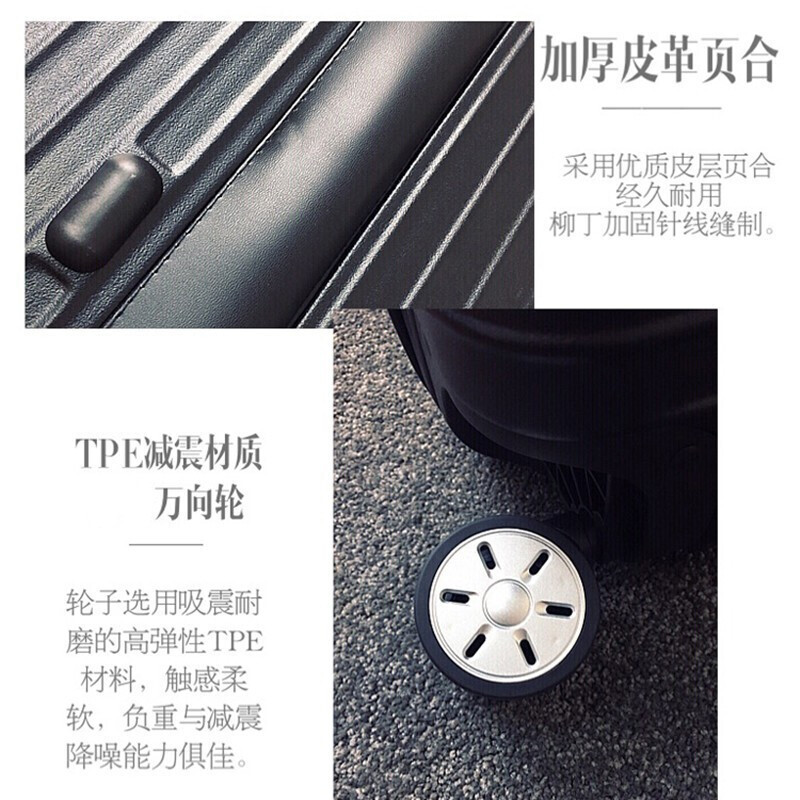 DCLOUD suitcase 40-inch men's large-size suitcase large-capacity trolley case 36-inch large password box extra-large model 34-inch thickened suitcase women's overseas leather suitcase matte black (anti-scratch) 40 inches height 78*width 41*thickness 38