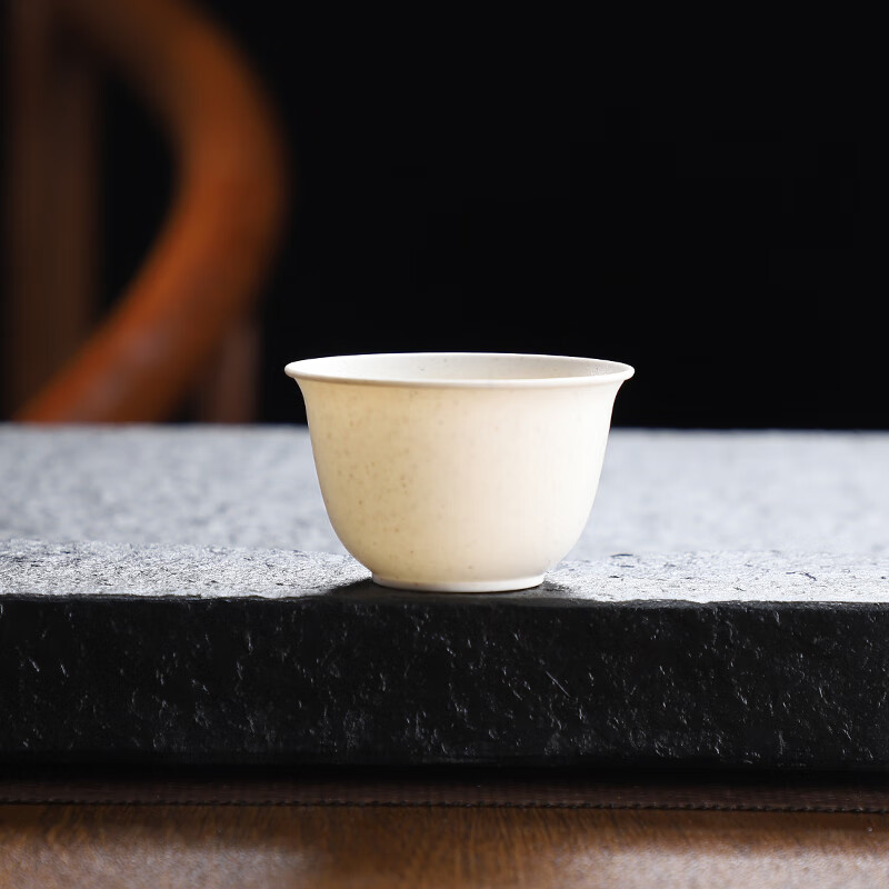 Ci small bowl disposable rice husk cup kung fu tea cup with storage cup holder 60ml high-end heat-resistant tea tasting tea reception cup rice fragrant cup 10 packs (500 pieces) with storage cup holder