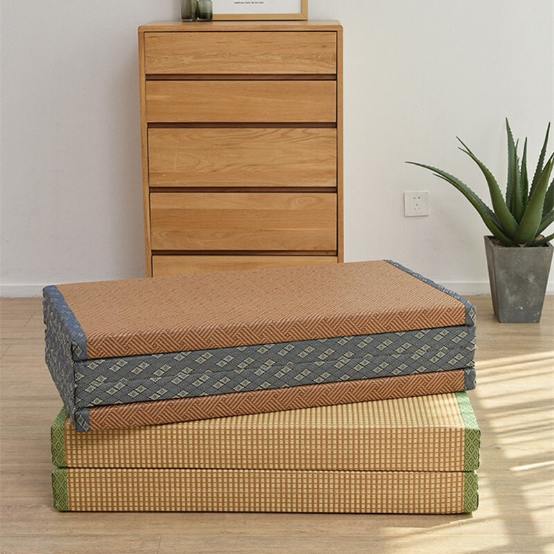 Zhongcang Hongdao Foldable Tatami Mat School Primary and Secondary School Mattress Customized Coconut Brown Moisture-Proof Floor Mat Sleeping Mat Floor Jute Brown Student Size 50*150 Thick 3cm 30% Off
