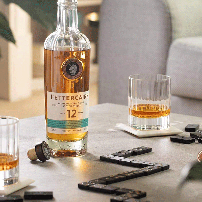 AnCnoc FETTERCAIRN 12 Years Old Single Malt Whiskey 700mL