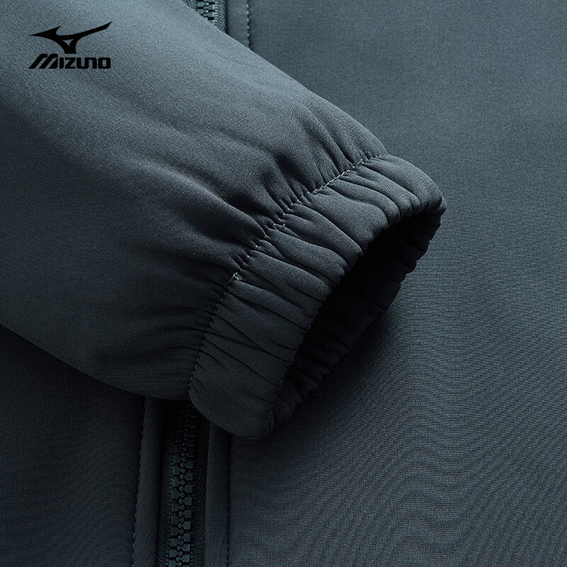 Mizuno (MIZUNO) soft shell jacket for men and women plus velvet large size outdoor jacket men's fleece jacket hooded windproof and warm