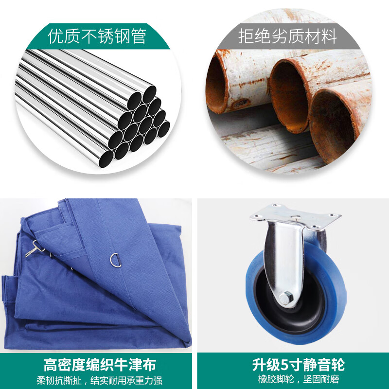 Aoqi linen cart hotel linen cart hotel service cart laundry room for dry cleaners storage hand push dirty linen recycling cart rectangular classification 8 tubes 4 inches upgraded red wheel