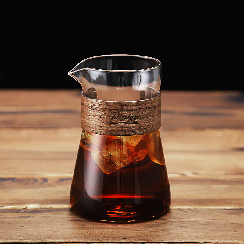 Bincoo coffee sharing pot hand-brewed coffee set glass pot Japanese hanging ear coffee cup cold brew pot tasting cup