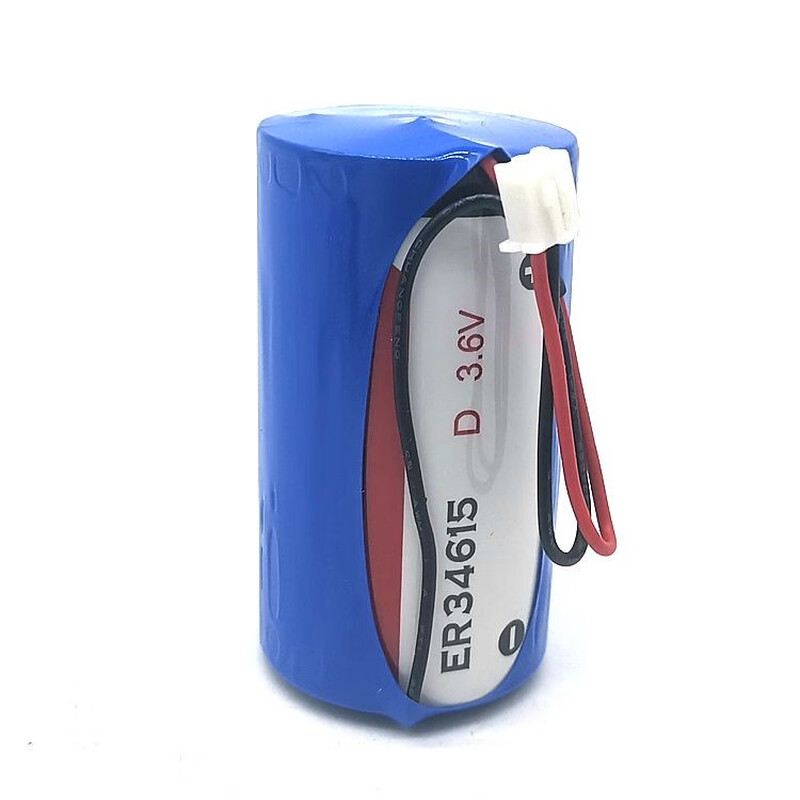 EVE lithium battery ER34615 3.6v gas meter PLC natural gas standard IoT shared battery with cable and plug