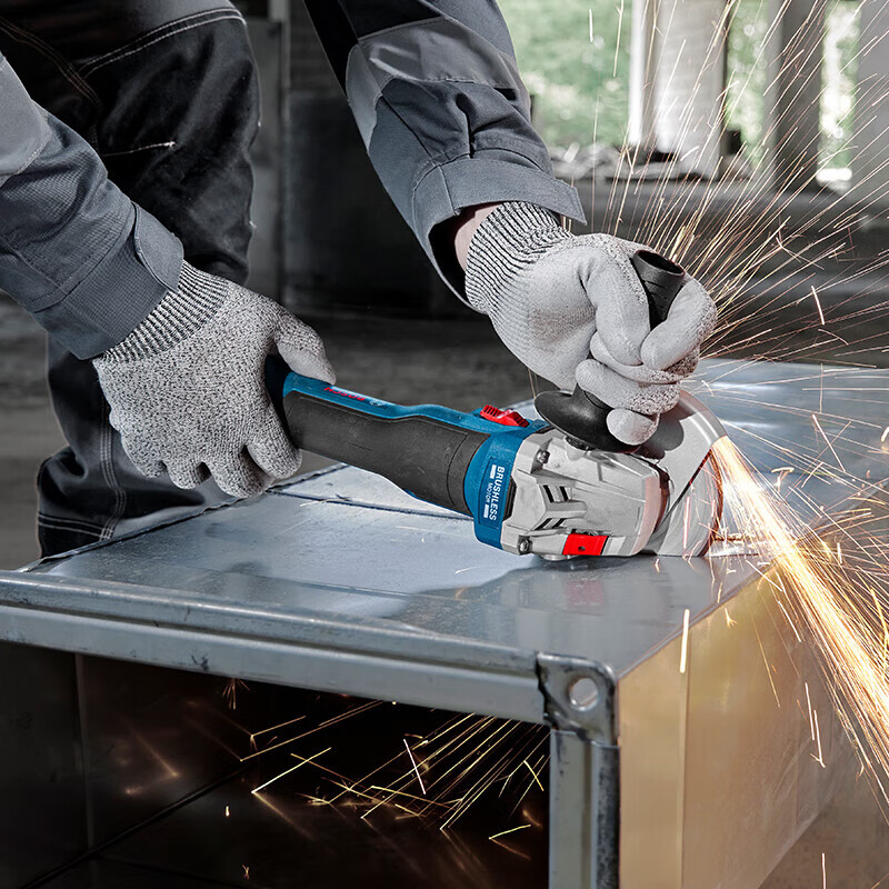 Bosch (BOSCH) brushless lithium angle grinder GWS18V-8 handheld rechargeable polisher Dr. metal cutting and polishing machine GWS18V-8 bare metal