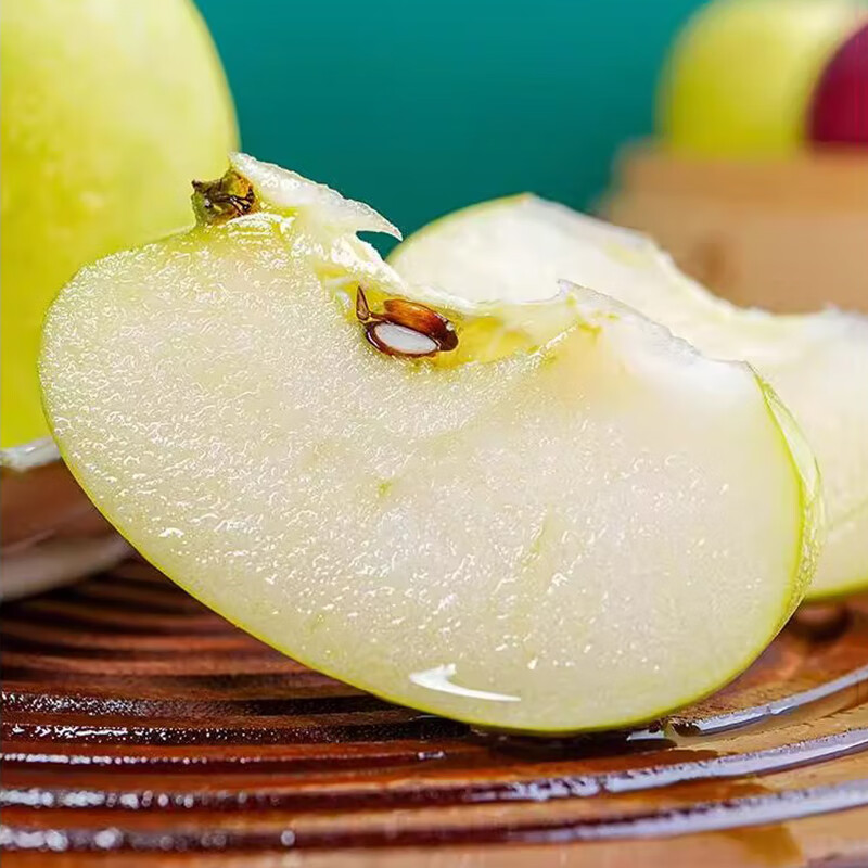 Shuaidui Shaanxi Baishui Ruixue Apple Authentic 2025 Season Fresh Crisp Sweet Fragrant Green Apple Premium Fruit Gift Box Full Box Gift Box 12 Pieces Double A-Grade Large Fruit (About 6 Jin)