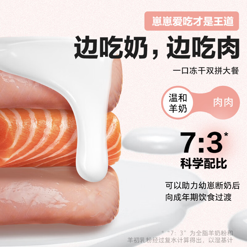 NOURSE Sheep Colostrum and Chicken Freeze-Dried Sticks Pet Snacks Adult Kittens and Puppies Molar Teeth Cleaning Breast Milk Nutrition 32g