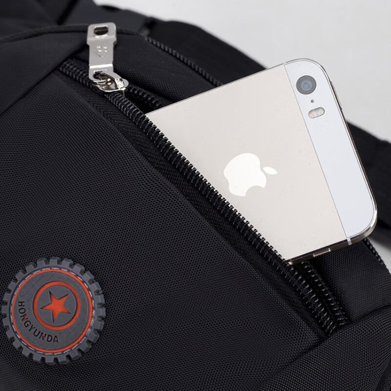 Chest bag men's casual and versatile Oxford wallet urban simple outdoor sports and leisure multi-functional large-capacity waist bag navy blue 23*15*10cm