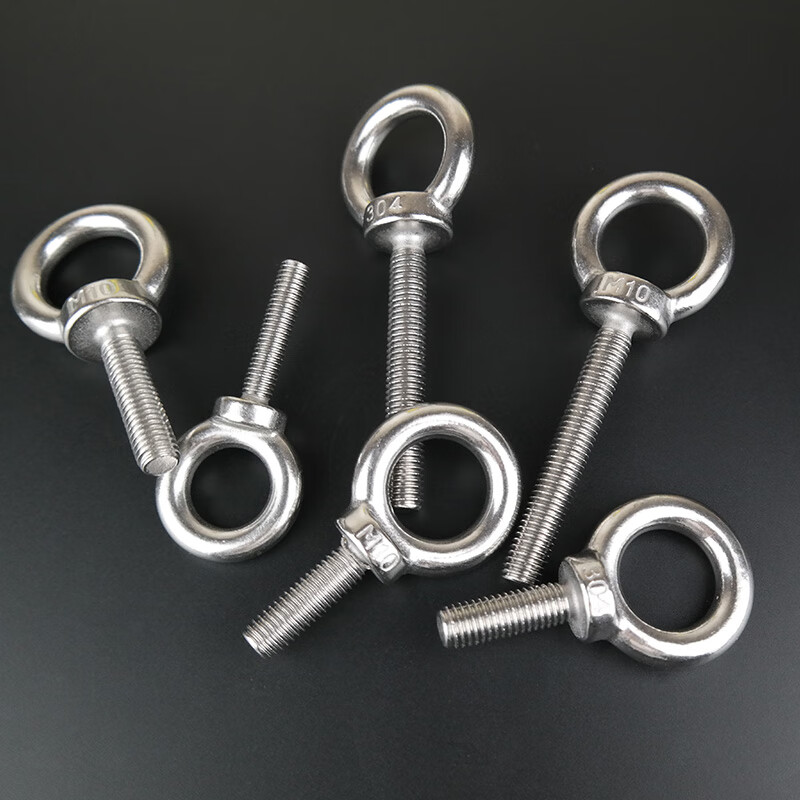 Moyi 304 stainless steel eye screw extended eye bolt ring lifting screw M6M8M10M12M16M20 M16*40