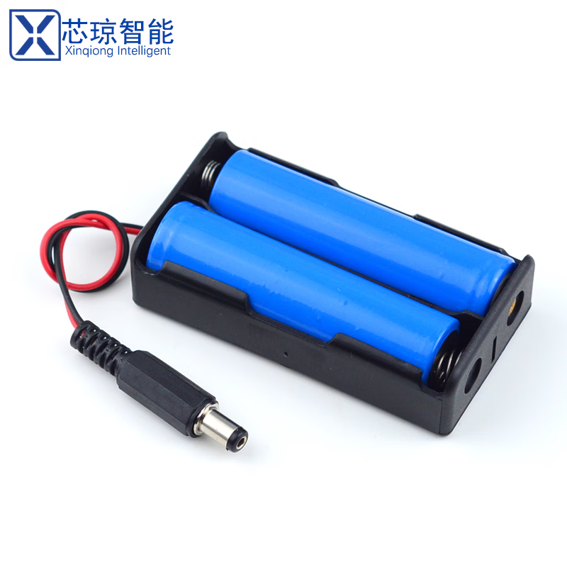 Robot battery suitable for Arduino UNO R3 motherboard mobile power supply rechargeable 7.4V dual slot 18650 charger